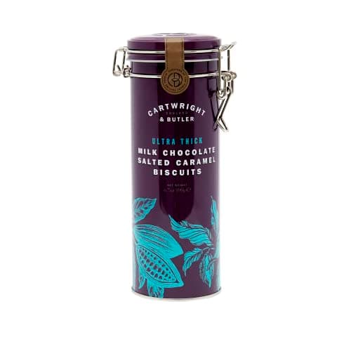Cartwright & Butler Ultra Thick Milk Chocolate Salted Caramel Biscuits, 190 g