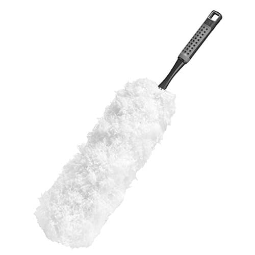 Addis 517705 ComfiGrip 100 Percent Fluffy Microfiber Duster, Metallic Graphite, 13 x 13 x 59 Centemeter