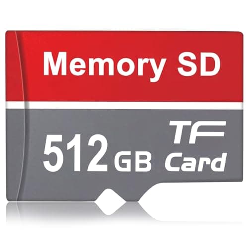 SD Card 512GB-Ultra Memory Card 512GB Waterproof SD Card High Speed TF Card, for Camera/Smartphone/Dash Cam/Drone/Laptops/Desktop Computers