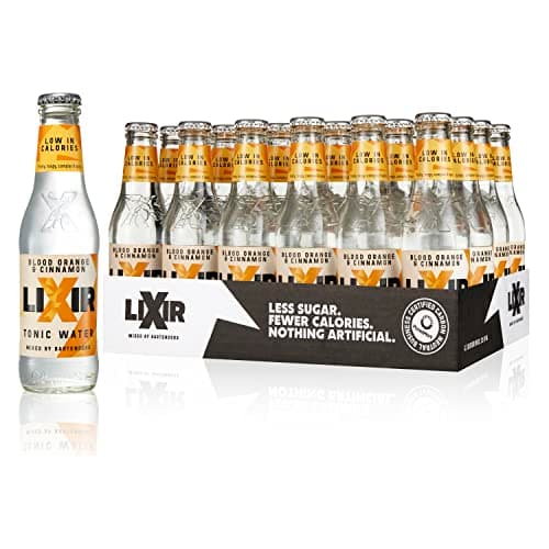 Lixir Blood Orange & Cinnamon Tonic Water | Premium Mixer | 24 x 200ml Recyclable Glass Bottles